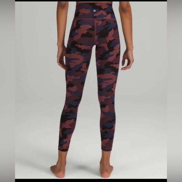 lululemon athletica Pants - lululemon athletica Wunder Under Pink and Black Leggings Modern Camo